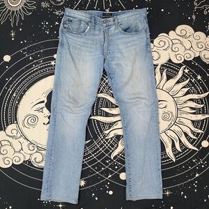 Polo Ralph Lauren Denim Jeans Light Blue Mens 30x29 Preppy Casual Old Money